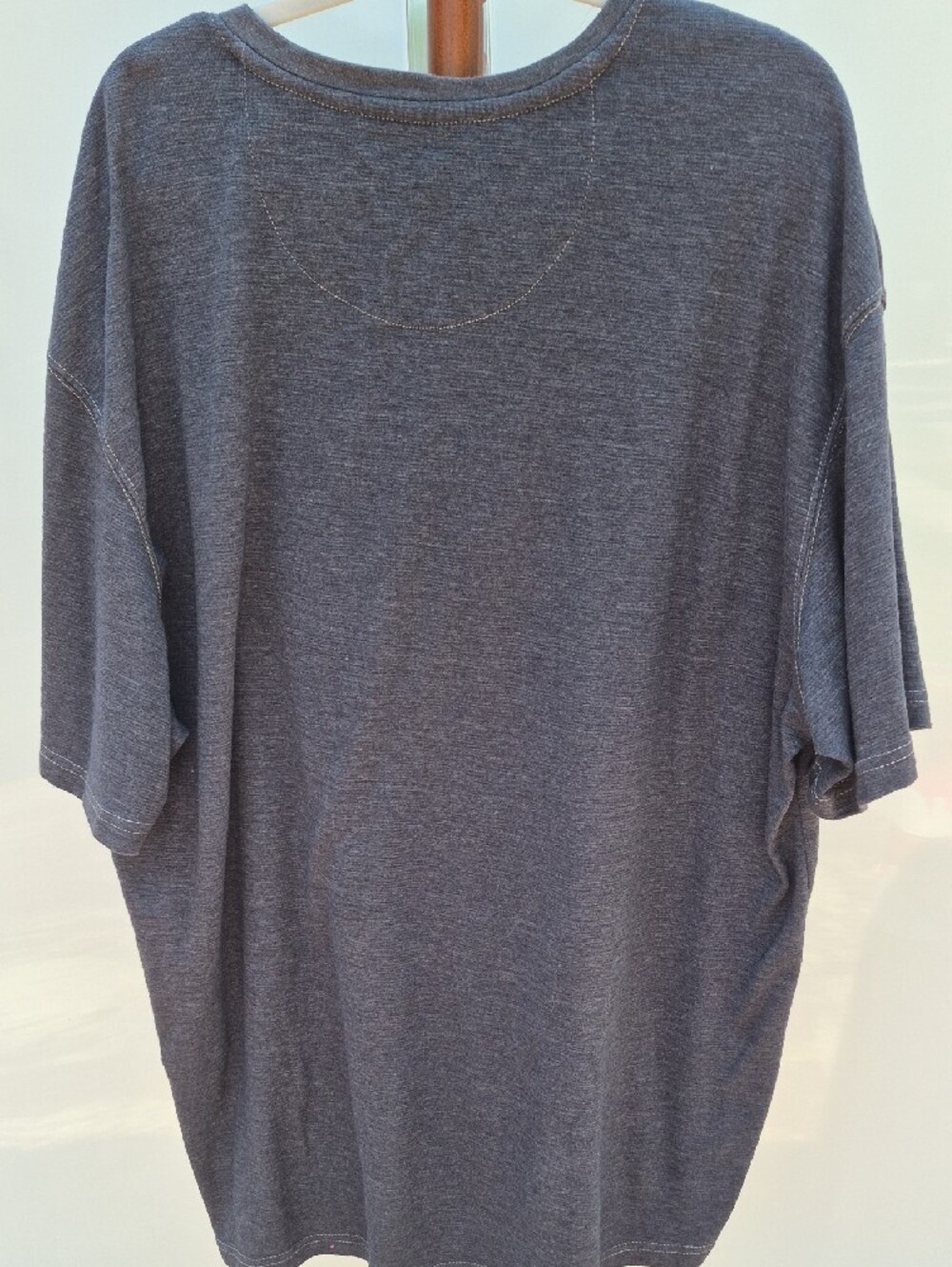 RedHead Men's Short-Sleeve Henley Tee in Charcoal Gray - Picture 4 of 4